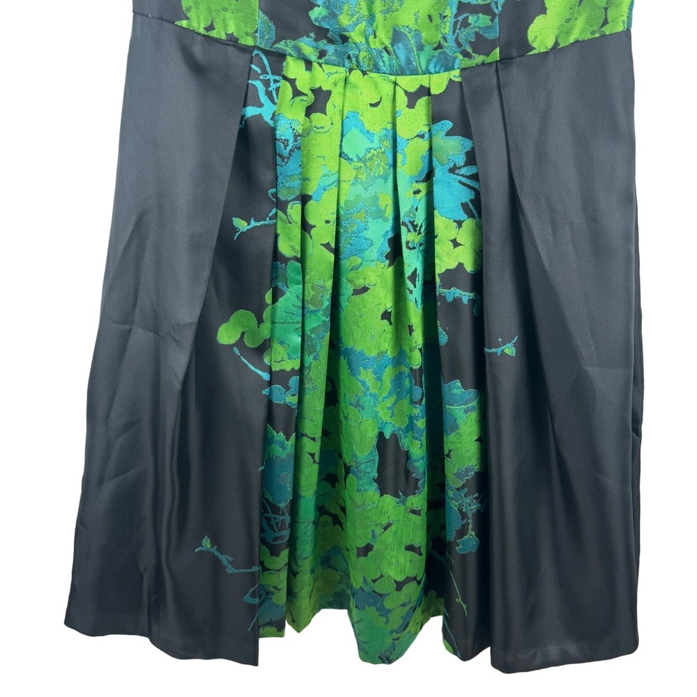 Eva Franco Womens Fit & Flare Dress Sleeveless USA Made Elegant Print - Picture 3 of 9